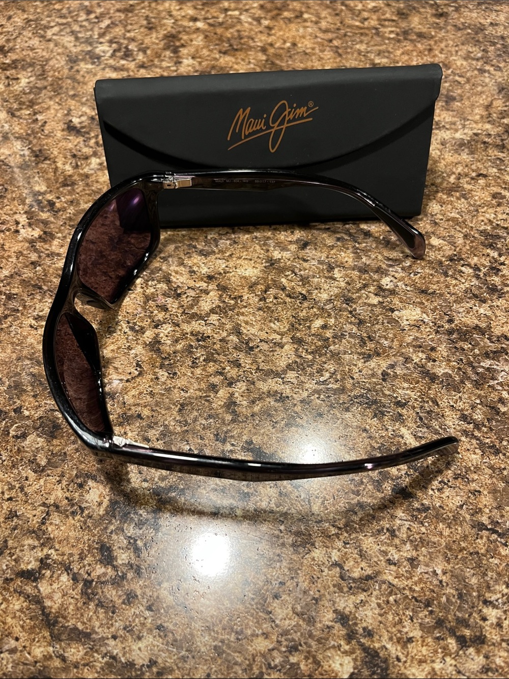 Maui Jim Sunglasses with Purple-Blue Mirrored Lenses - Picture 2 of 5